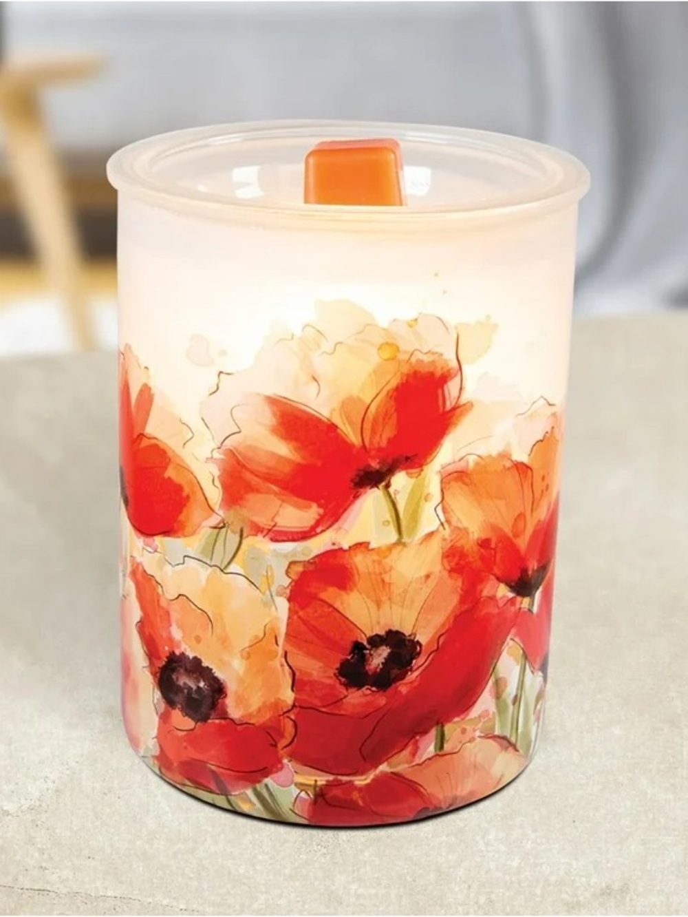 Last One! 🩷 New ScentSationals Full Size Fragrance Warmer, Spring Poppie, Orange